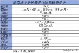 2024年湖南居民养老保险缴费档次及待遇，最新版图片