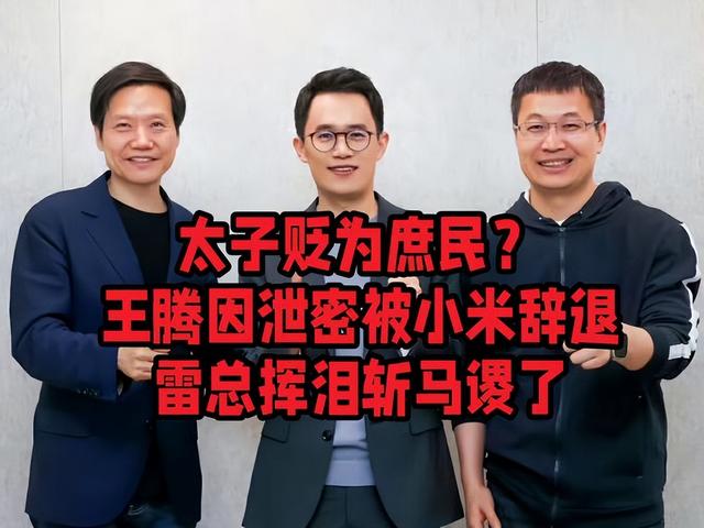 雷军万万没想到，因为泄密被辞退的王腾，成了小米的“护城河”