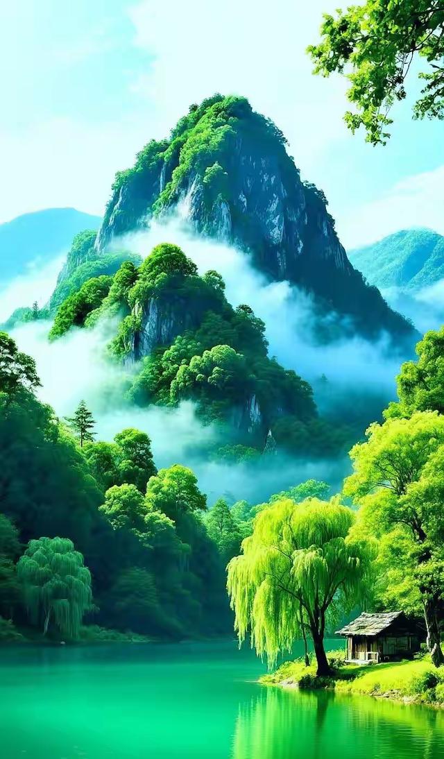 醉美山水间，仿佛吴入了一副绝美的画卷。