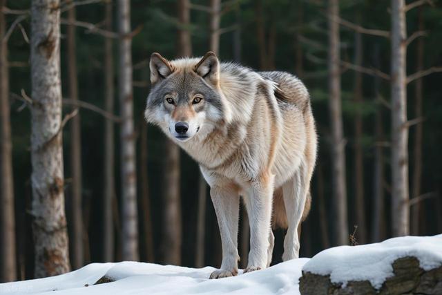 狼王调虎离山，诱导牧民误入狼窝，牧民将计就计，一举消灭狼群