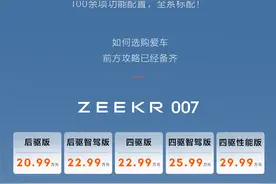看完极氪007选装方案，治愈了我的纠结症图片