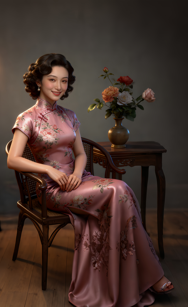 国色天香，尽显东方女性之魅力。