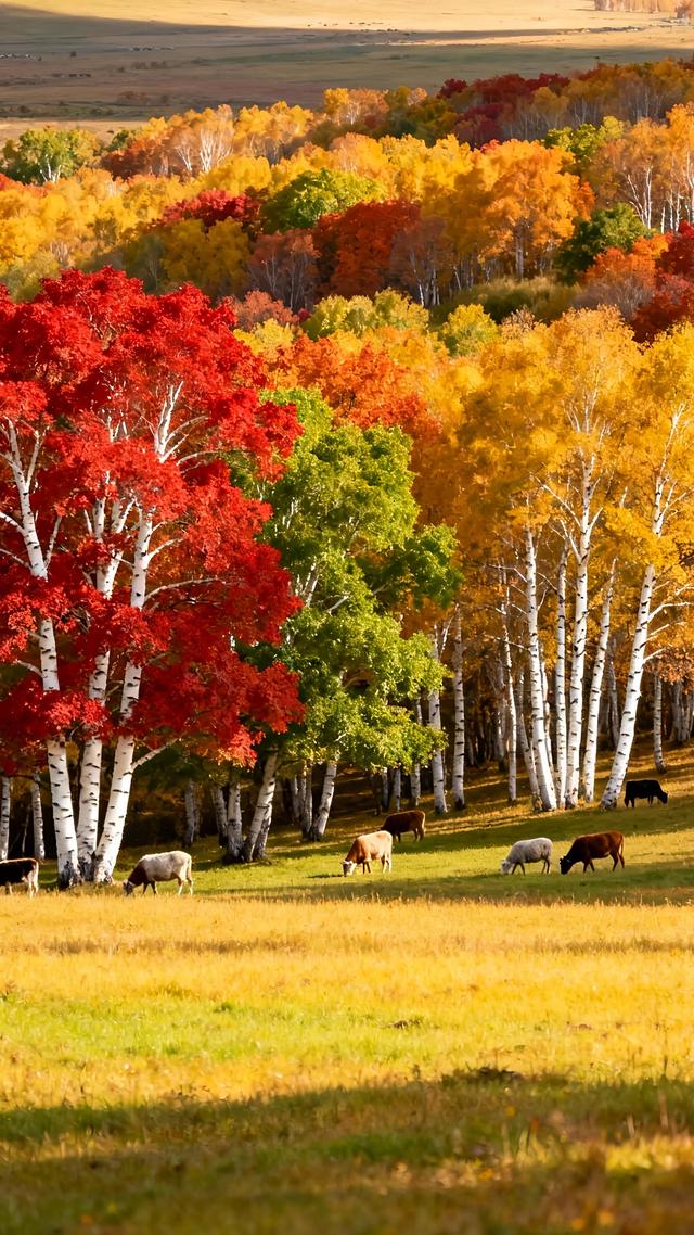 秋意浓时，山河变色，情到深处，层林尽染。治愈系秋天美景