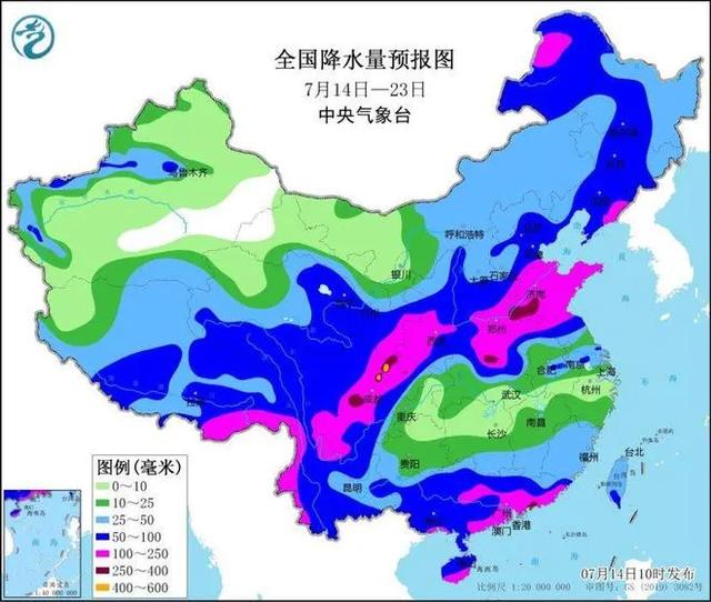 台风跑偏拐弯了，新一轮强降雨中心锁定，大雨暴雨分布如下