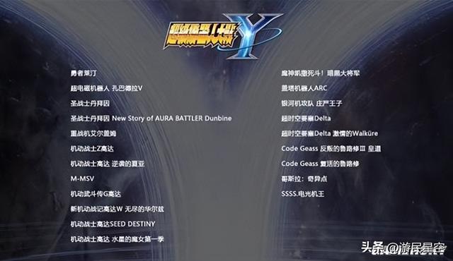 留给《超级机器人大战》的字母真的不多了