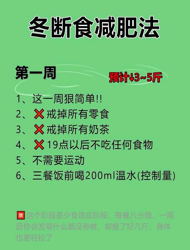 秋冬“冬断食”，专治中年发福