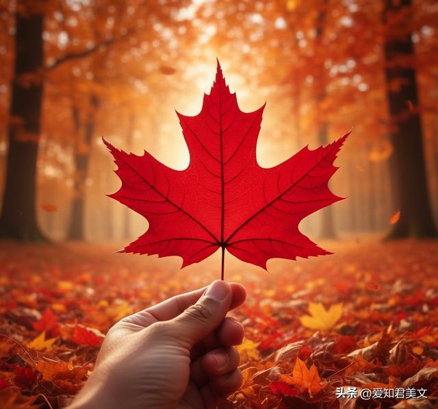 夕阳下的枫林，秋日里的温柔梦境