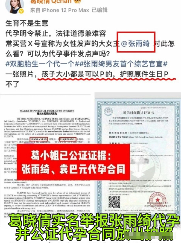 越扒越有！代孕只是冰山一角，张雨绮猛料再被扒，杨天真都保不住