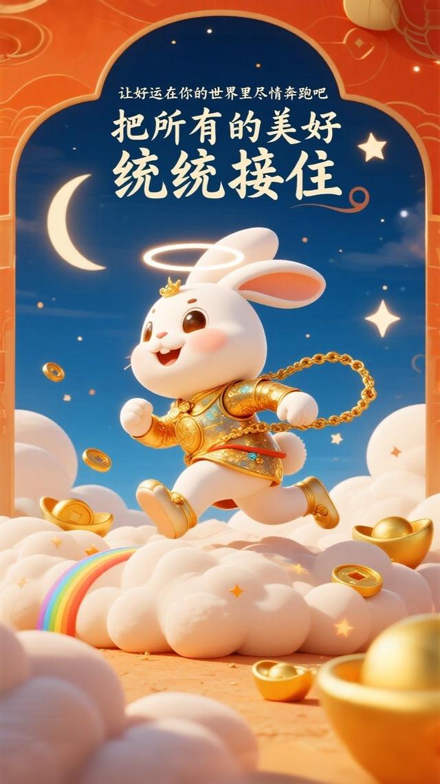 从今天起，好运向你奔来，请伸手接住
