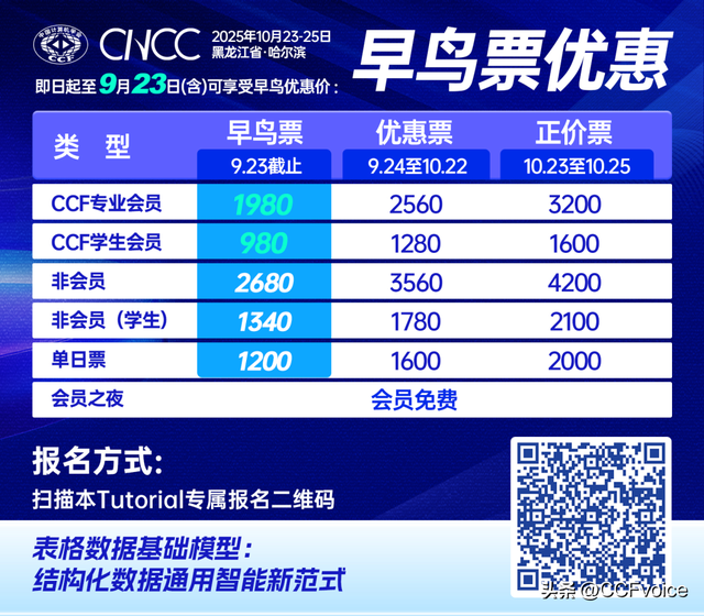 表格数据基础模型：结构化数据通用智能新范式｜CNCC Tutorial