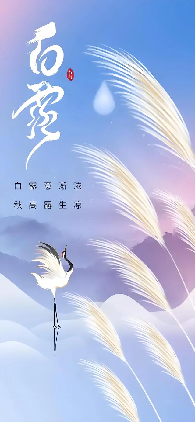 白露：秋霜染尽千山叶，明月空照万家灯。一程山水瘦，一寸相思深