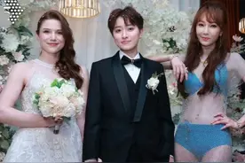 《落跑甜心》女主办婚礼，娶大5岁外籍妻子，妈妈穿衣暴露被炮轰图片