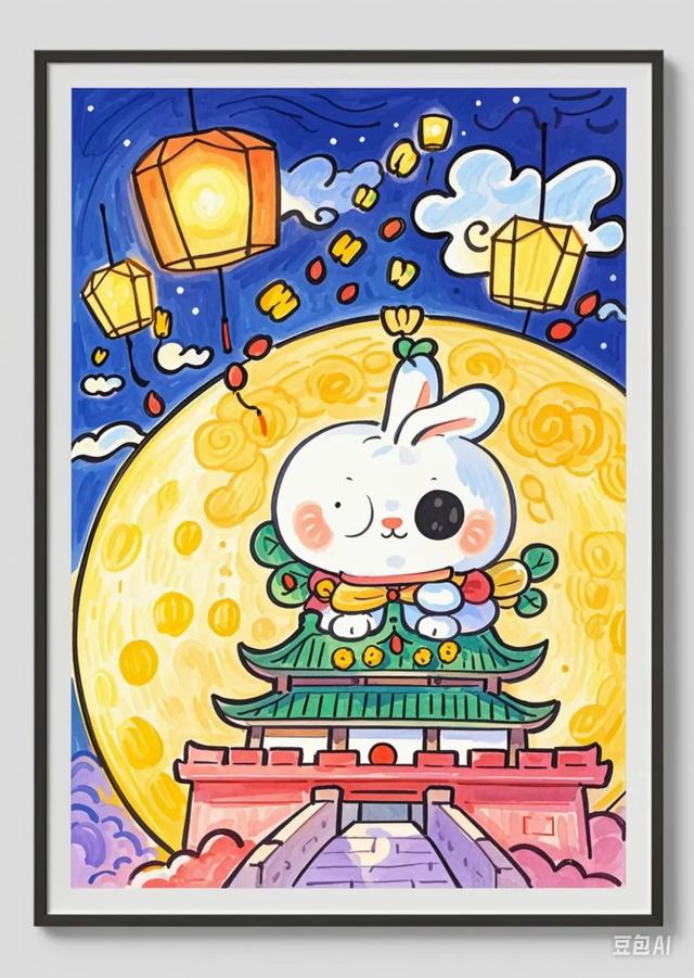 简笔画最全中秋节主题绘画＋绘画思路，张张创意满满！
