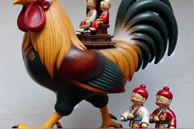 赞【惊喜】大公鸡背上两个胖娃娃，笑翻全场图片