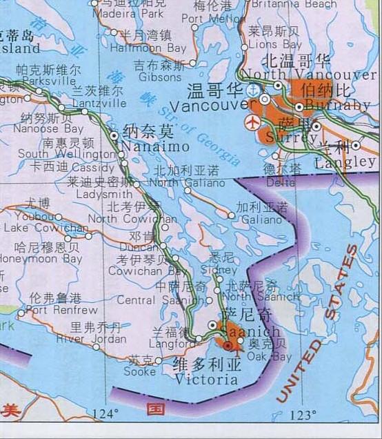 温哥华岛东南端的维多利亚市