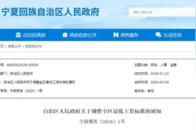 宁夏再次上调最低工资标准！3月1日起执行！图片
