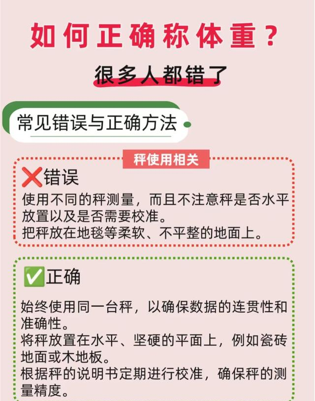 减肥第一步：要学会正确称体重！附方法