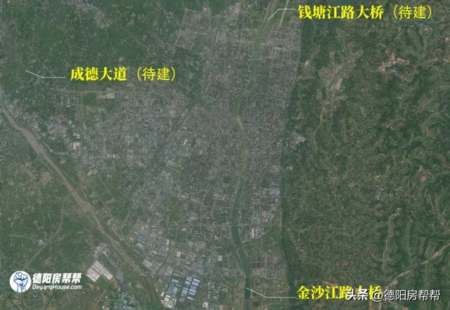 国际大都市——德阳；无缝接壤广汉，直接包裹黄许