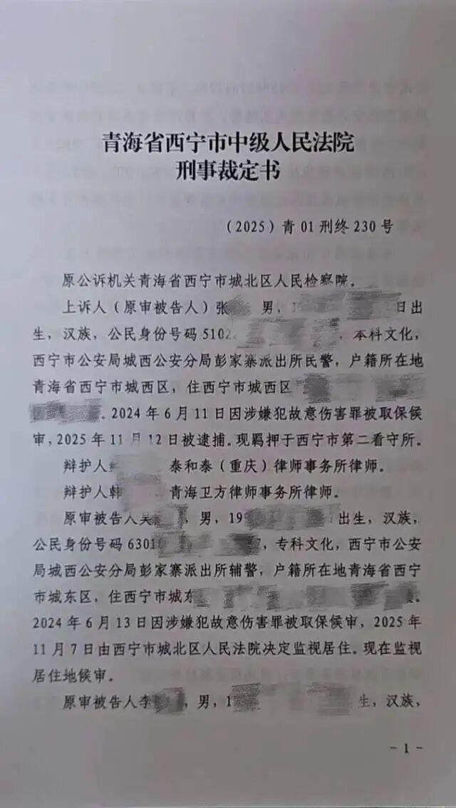 “母亲在派出所遭民警责骂，男子插话劝阻后被拖进女厕遭3人群殴”，终审维持原判：民警张某被判8个月，2名辅警被判缓刑 第3张