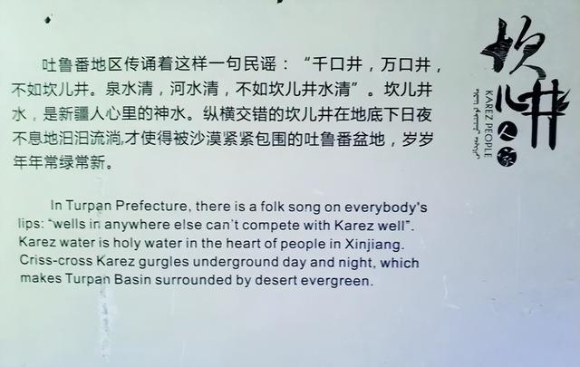 游新疆吐鲁番的坎儿井和葡萄沟