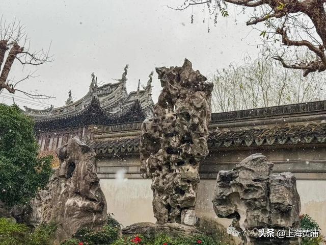 雪落豫园，绘就江南诗意画卷