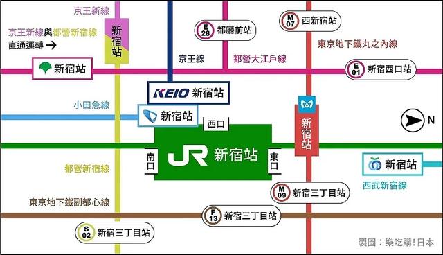 2025新宿车站转车攻略:路线、出口、转乘方式、周边景点总整理