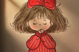 彩铅画，那些可爱的小女孩图片