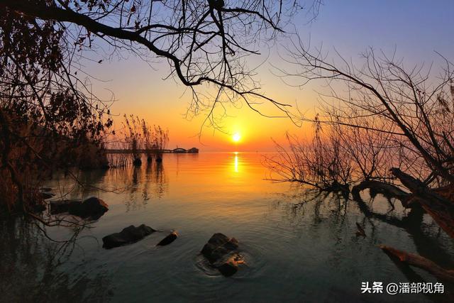 无锡太湖边上董坞里，看日落的好地方