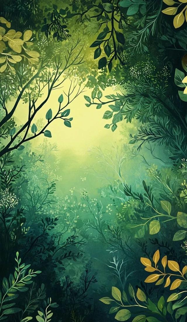 慢慢转凉的深秋，留一抹绿意盎然生机在心底