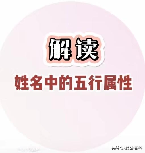 你知道你名字里面的字属于五行中的哪种属性吗？