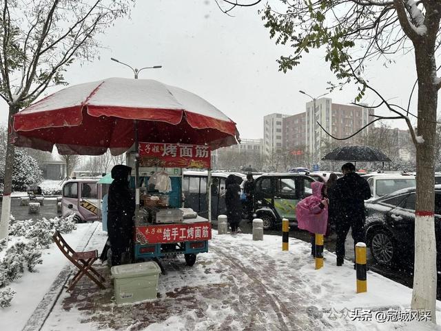 2025年冠县第一场冬雪