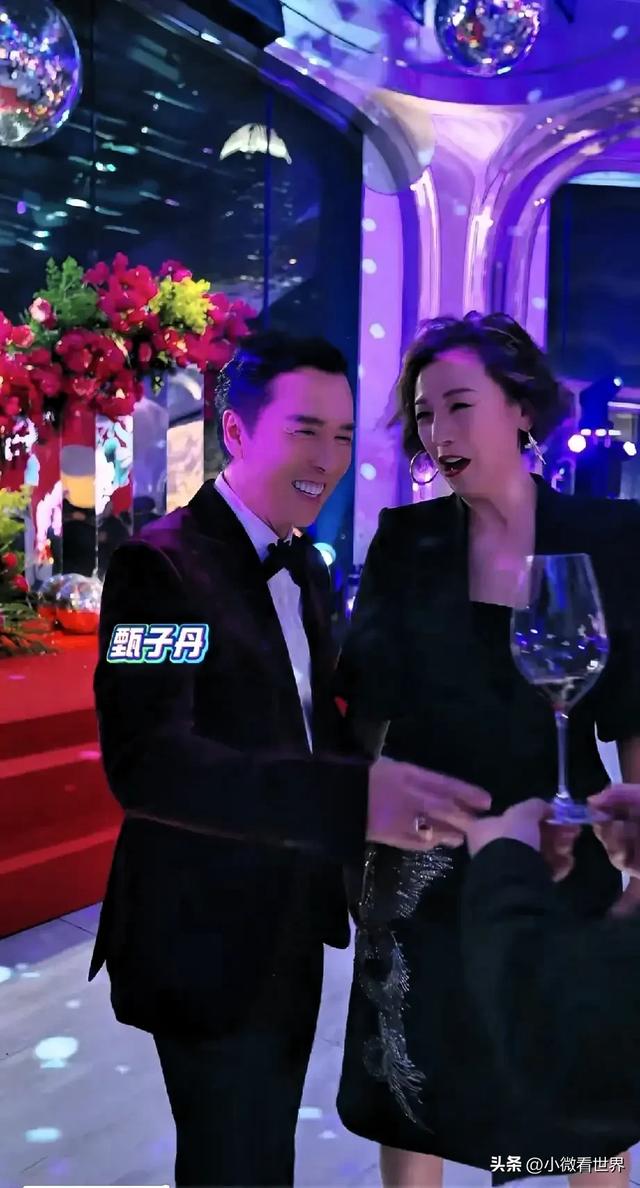 62岁的甄子丹在吕良伟生日宴会上的照片太吓人了嘴是歪的满脸褶子