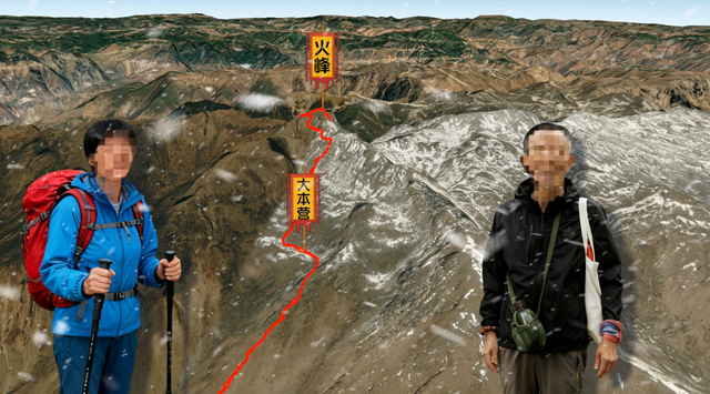 六旬夫妻徒步雪岭火峰，妻子走在前面坠崖遇难，经验反而害了她