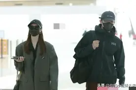 侯雯元结束春晚行程后，和钟楚曦合体现身机场，这是要官宣了？图片