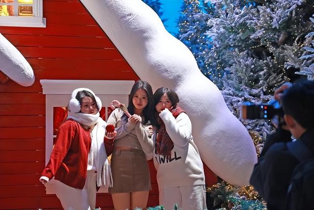 西安“人造雪乡”冬日浪漫触手可及