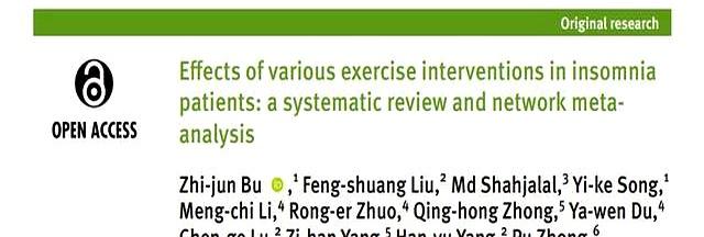 助眠效果最好的4种运动，慢跑只能排第四