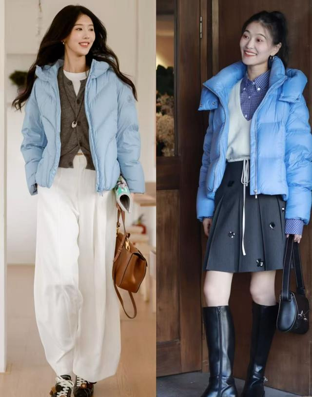 真正有品位的女人，买羽绒服都要远离这4种“廉价色”，谁穿谁土