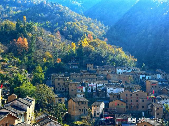 皖南秋摄阳产土楼晒秋