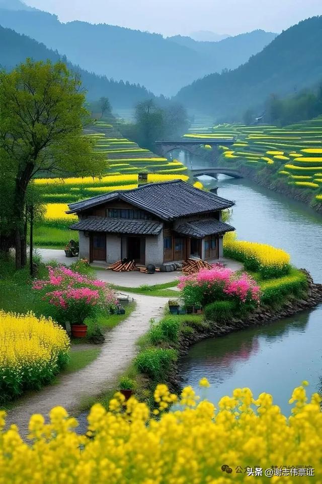 山清水秀，田园风光