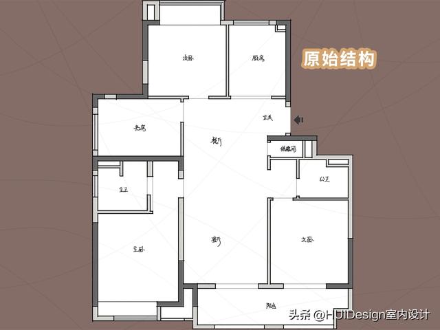 127㎡改造，非要三房朝南？如何破解空间矛盾，实现功能需求？