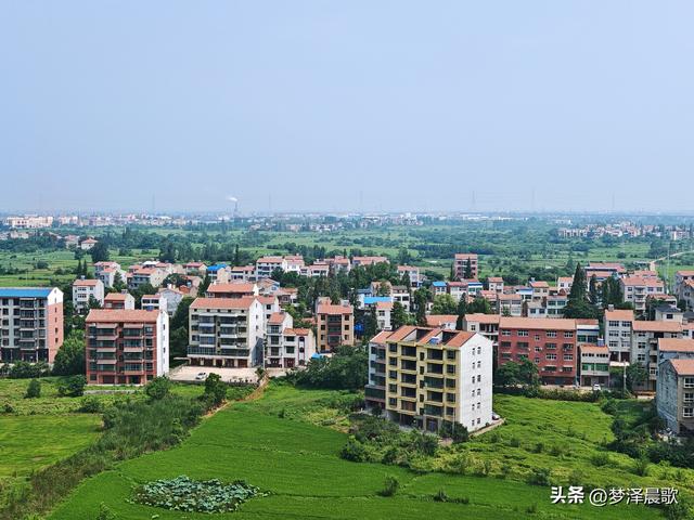 千年古城，云梦城东盛夏光影远眺