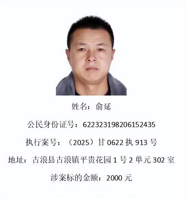甘肃这15人注意，10日内不履行，将面临拘留、追究刑责等后果！