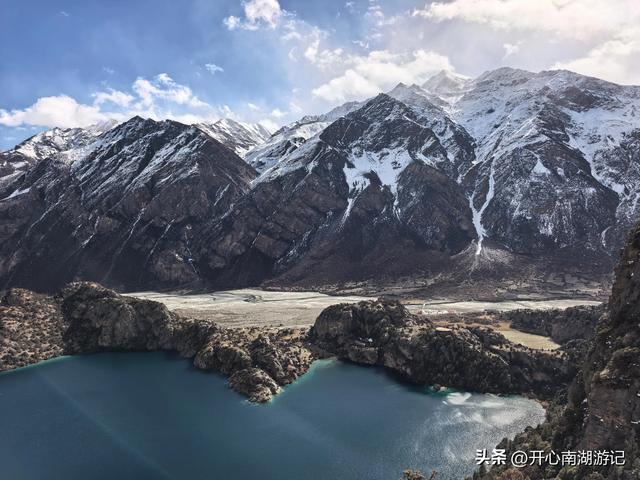 喀什经317到成都，边坝-洛隆，看祥格拉冰川，登顶观三色湖