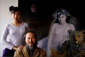 20岁女儿当模特，6年完成近百幅大尺度人体画作，引社会质疑图片