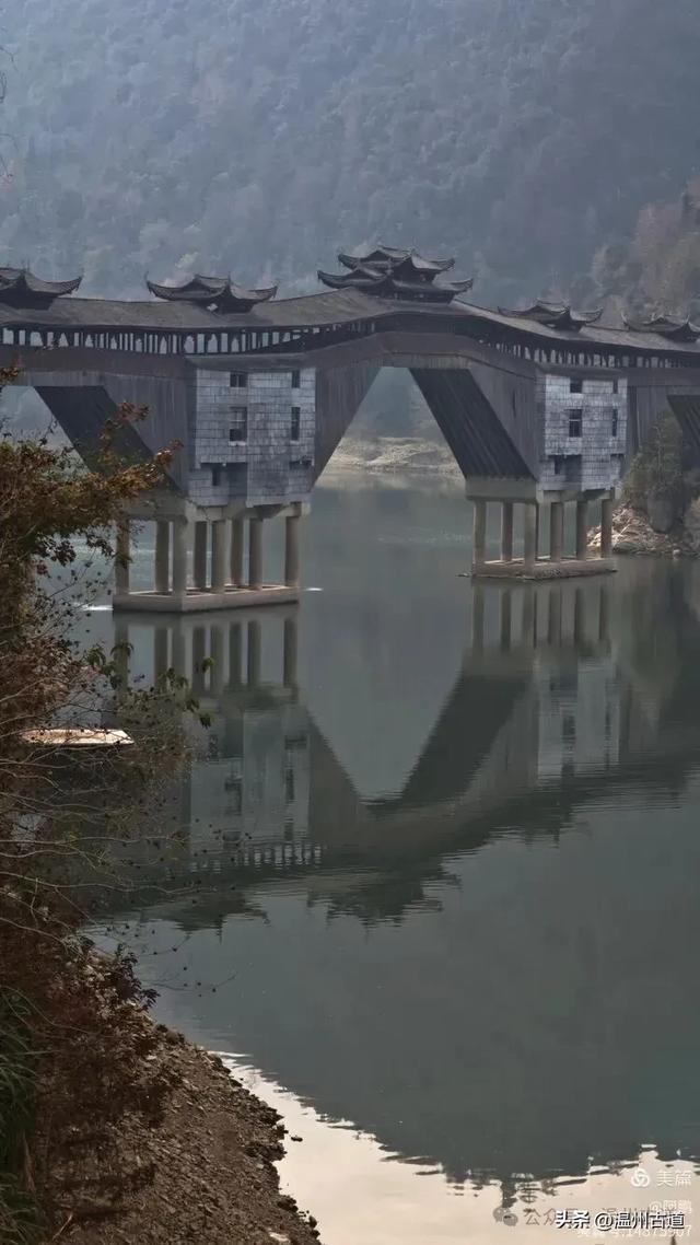 两毁两建，三廊相连，这座全国最长的木拱廊桥‌，就在温州！