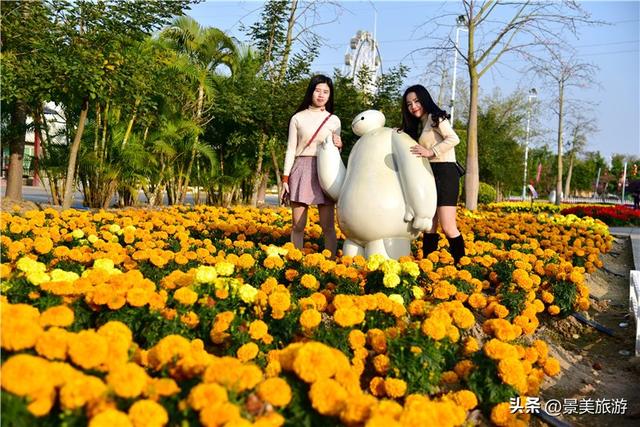 佛山两个网红景点国庆假期开放，百花与蓝湖相辉映火爆旅游市场