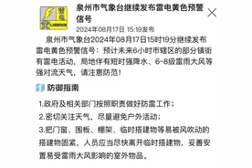 大雨！暴雨！强对流！泉州发布预警！台风有新消息……图片