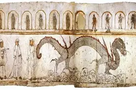 十二生肖少了蛇，多了一只猫！湖南千年古墓壁画引发网友关注，记者专访当地历史学家图片