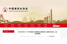 2022~2023年度第二批“鲁班奖”入选名单公布！（附工程名单）图片