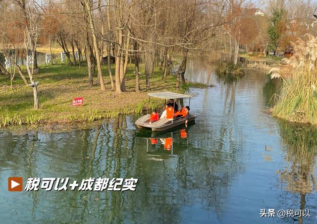 到温江幸福田园郊游，看乡村湿地美景，火车主题餐厅让人怀旧